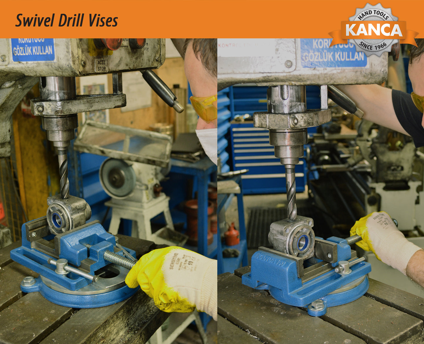 KANCA - Swivel Drill Press Vise with 360° Swivel Base, 4"