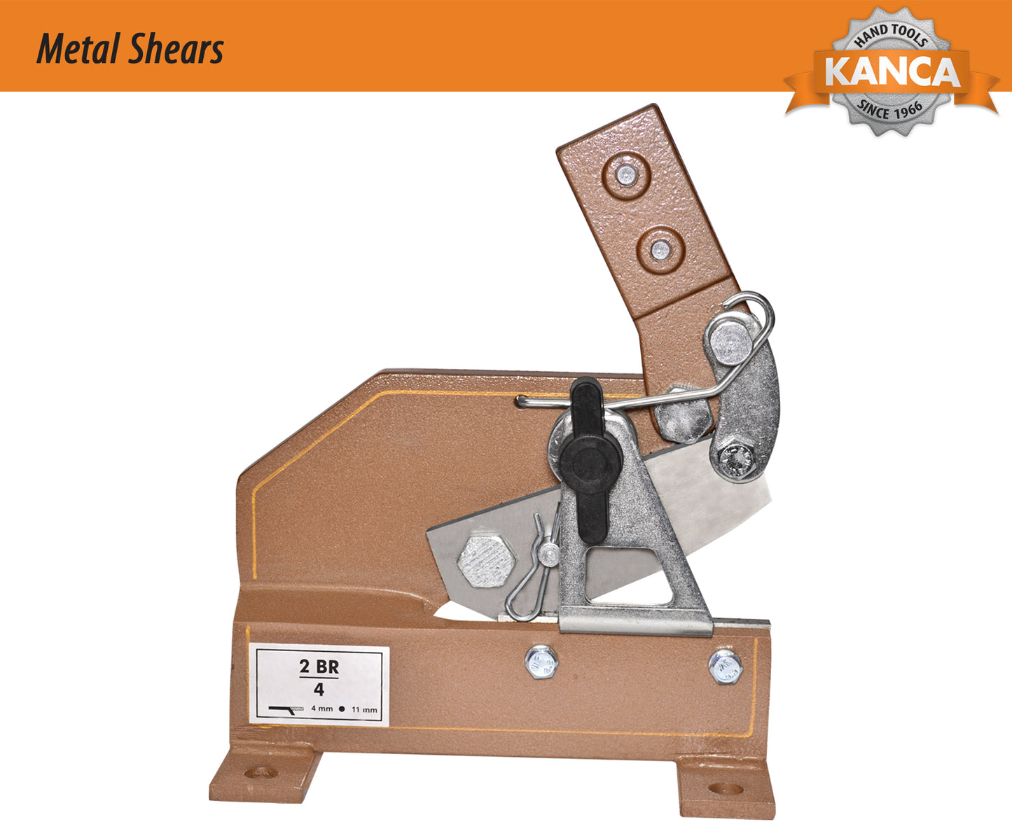KANCA- METAL SHEARS - MS2BR4 , Metal Cutter , Industrial Scissors for Machinist ,