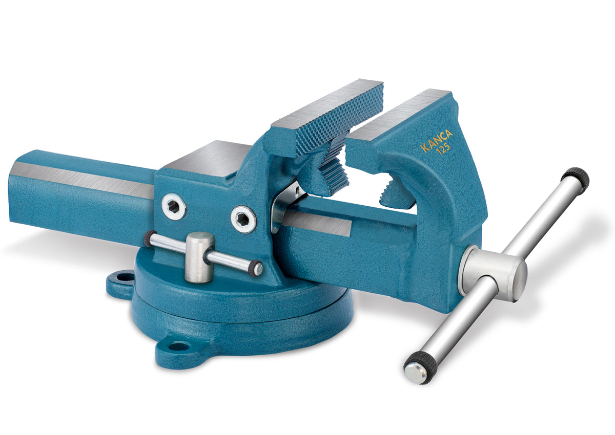 KANCA - FORTISSIMO PIPE AND BENCH VISE with 360° Rotating Swivel Base, Drop-Forged Pipe and Bench Vise