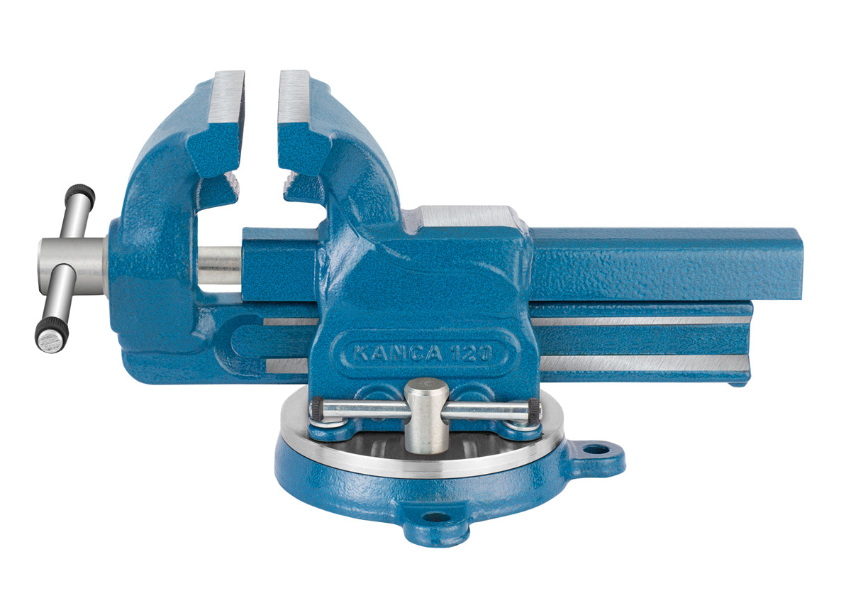 KANCA - K2 PIPE AND BENCH VISE with 360° Rotating Swivel Base, Drop-Forged Pipe and Bench Vise