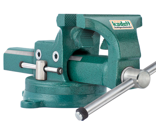 KANCA - KADETT PIPE AND BENCH VISE With 360° Rotating Swivel Base, Drop-Forged Pipe and Bench Vise