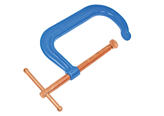 KANCA Drop-Forged Copper Plated C-Clamps for Woodworking, Crafts, Metal Working and Model Building