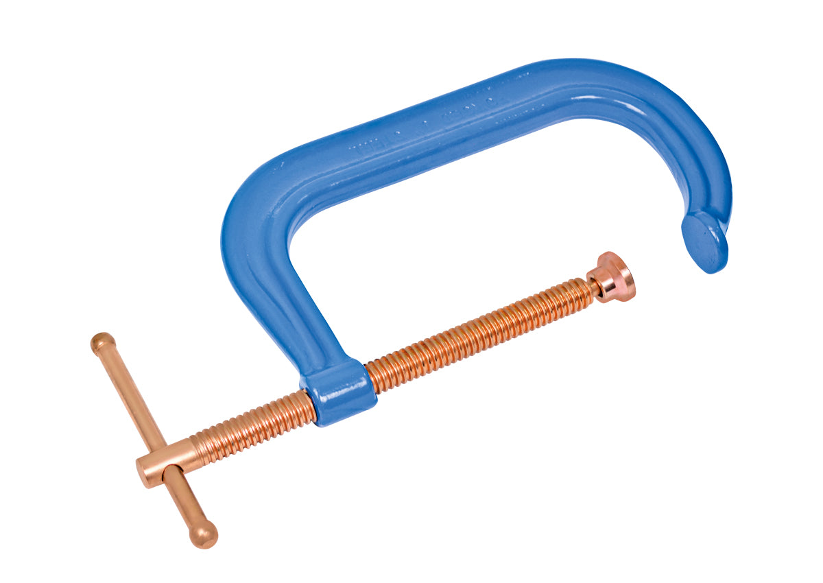 KANCA Drop-Forged Copper Plated C-Clamps for Woodworking, Crafts, Metal Working and Model Building