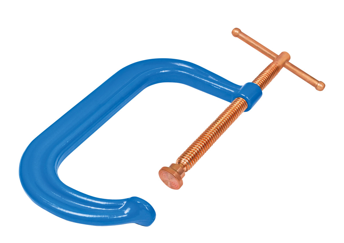 KANCA Drop-Forged Copper Plated C-Clamps for Woodworking, Crafts, Metal Working and Model Building