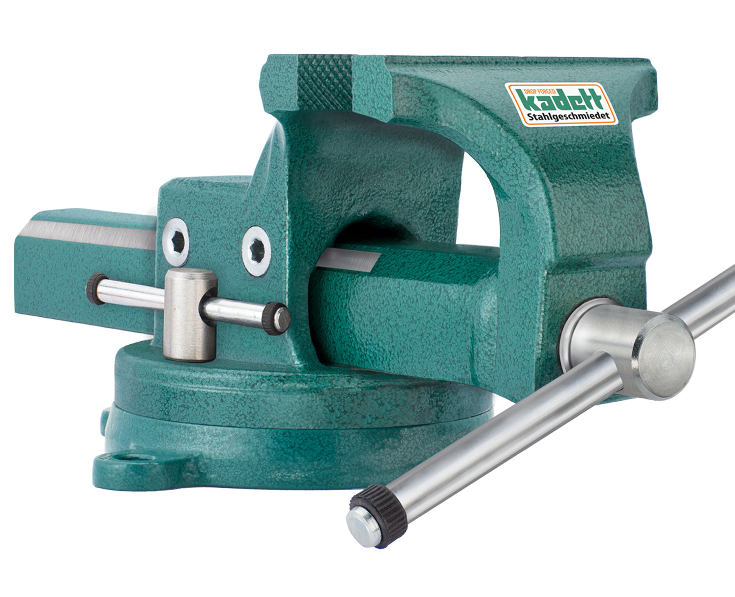 KANCA - KADETT PARALLEL VISE With 360° Rotating Swivel Base, Drop-Forged Bench Vise